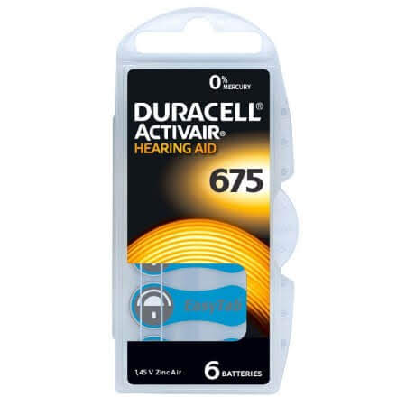 Duracell Activair MF Size 675 Hearing Aid Batteries
