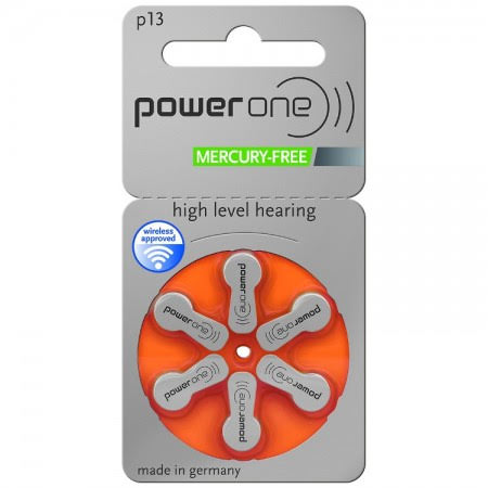 Power One MF Size 13 Hearing Aid Batteries