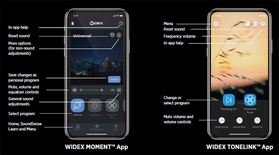 The Widex Moment App