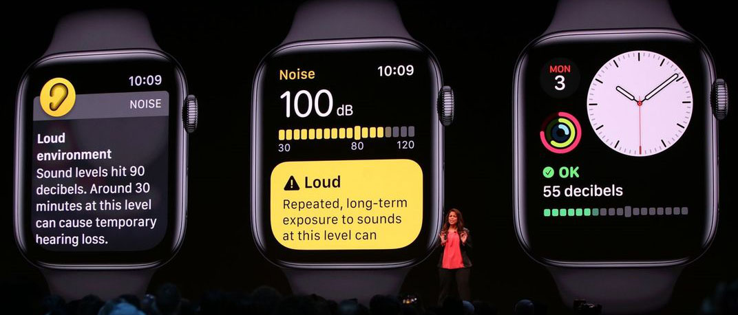 Apple Watch decibel monitor