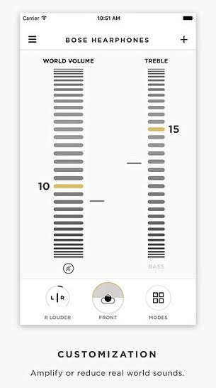 Bose Hearphones App Sound Customisation