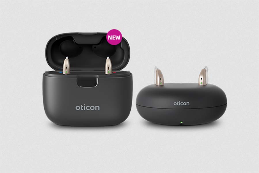 New charger for Oticon rechargeable hearing aids