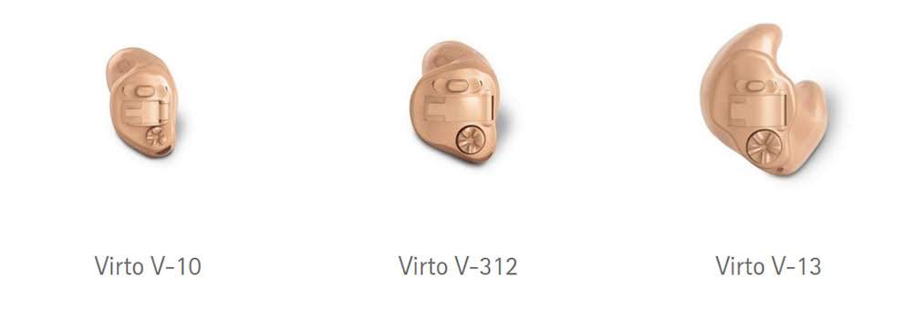 Virto v hearing aid types