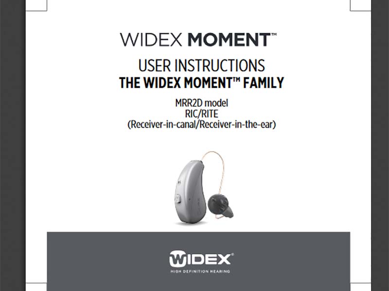 Widex Moment lithium-ion rechargeable hearing aid model